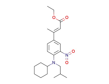 ethyl (E)-3-(4-(cyclohexyI(isobutyI)arnino)-3-nitrophenyl)but-2-enoate