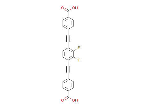1,4-bis(p-carboxyphenyl-ethynyl)-2,3-difluorobenzene