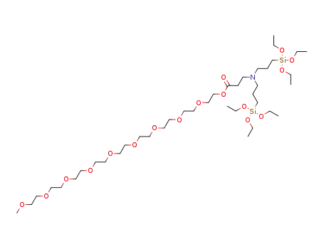 2,5,8,11,14,17,20,23,26-nonaoxaoctacosan-28-yl 3-(bis(3-(triethoxysilyl)propyl)amino)propanoate