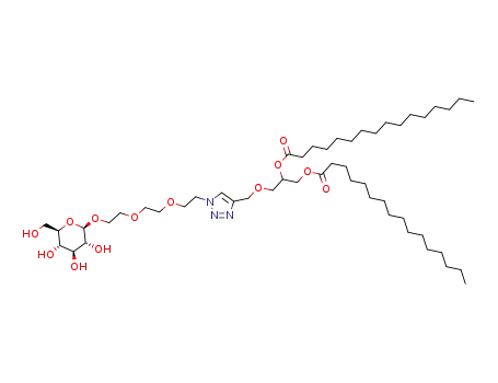 1-{2-[2-(2-(β-D-glucopyranosyloxy)ethoxy)ethoxy]ethyl}-4-{[(1,2-di-hexadecanoyloxycarbonyl)propyloxy]methoxy}-1,2,3-triazole
