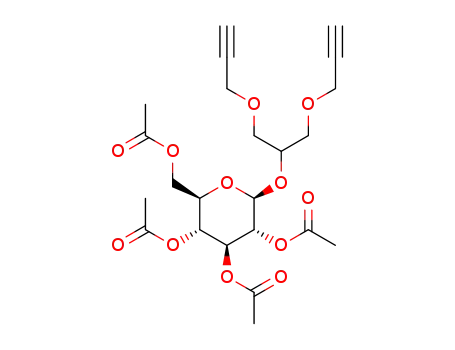 1,3-di-(prop-2-yn-1-yloxy)prop-2-yl 2,3,4,6-tetra-O-acetyl-β-D-glucopyranoside