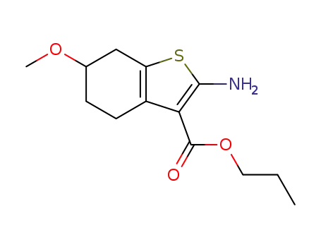2amino-6-methoxyl-4,5,6,7-tetrahydro-benzo[b]thiophene-3-carboxylic acid propyl ester