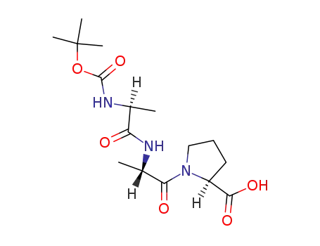 Molecular Structure of 63769-98-2 (BOC-ALA-ALA-PRO-OH)
