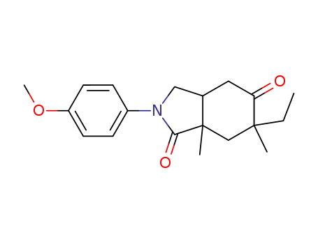 6-ethyl-2-(4-methoxyphenyl)-6,7a-dimethylhexahydro-1H-isoindole-1,5(4H)-dione
