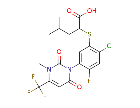 2-({2-chloro-4-fluoro-5-[3-methyl-2,6-dioxo-4-(trifluoromethyl)-3,6-dihydropyrimidin-1(2H)-yl]phenyl}sulfanyl)-4-methylpentanoic acid