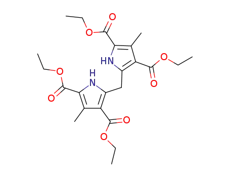 Molecular Structure of 5431-96-9 (1H-Pyrrole-2,4-dicarboxylicacid, 5,5'-methylenebis[3-methyl-, tetraethyl ester (9CI))