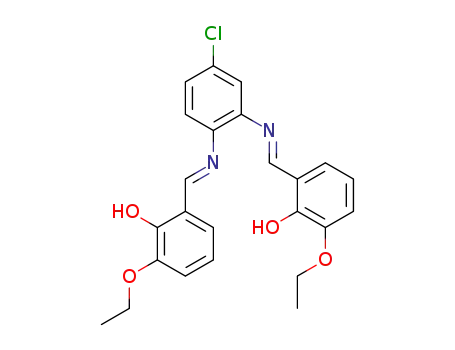 6,6′-((1E,1′E)-((4-chloro-1,2-phenylene)bis(azaneylylidene))bis(methaneylylidene))bis(2-ethoxy phenol)