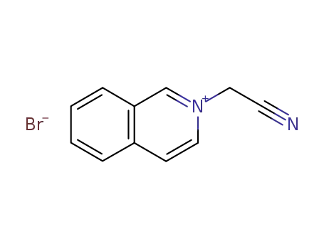 Molecular Structure of 39595-94-3 (Isoquinolinium, 2-(cyanomethyl)-, bromide)