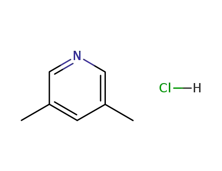 Molecular Structure of 36316-70-8 (Pyridine, 3,5-dimethyl-, hydrochloride)
