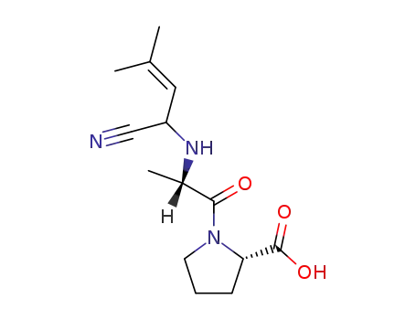 (S)-1-[(S)-2-(1-Cyano-3-methyl-but-2-enylamino)-propionyl]-pyrrolidine-2-carboxylic acid