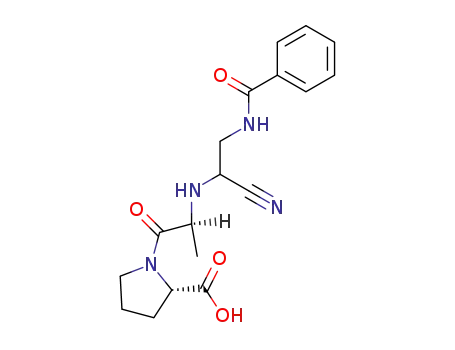 (S)-1-[(S)-2-(2-Benzoylamino-1-cyano-ethylamino)-propionyl]-pyrrolidine-2-carboxylic acid