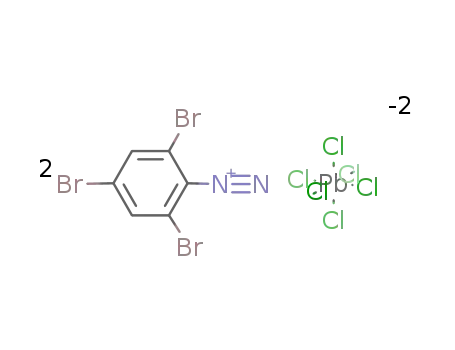 2,4,6-tribromo-benzenediazonium; hexachloro plumbate(IV)