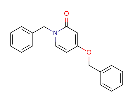 Molecular Structure of 108379-95-9 (2(1H)-Pyridinone, 4-(phenylmethoxy)-1-(phenylmethyl)-)