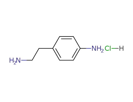 Molecular Structure of 102606-30-4 (Benzeneethanamine, 4-amino-, monohydrochloride)