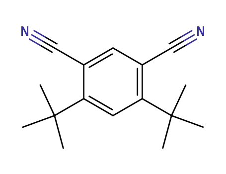 Molecular Structure of 139100-52-0 (1,3-Benzenedicarbonitrile, 4,6-bis(1,1-dimethylethyl)-)