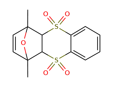 Molecular Structure of 97984-16-2 (1,4-Epoxythianthrene, 1,4,4a,10a-tetrahydro-1,4-dimethyl-,
5,5,10,10-tetraoxide)