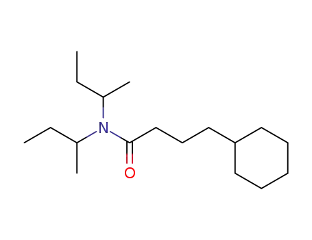Molecular Structure of 91424-57-6 (Cyclohexanebutanamide, N,N-bis(1-methylpropyl)-)