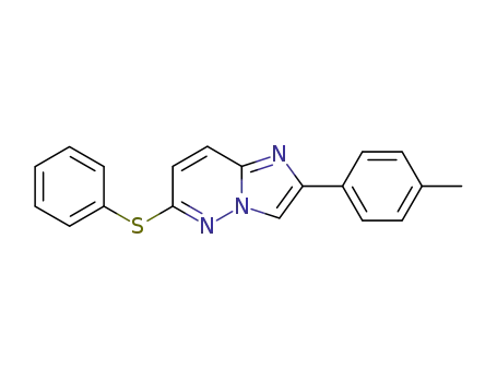 2-(4'-methylphenyl)-6-phenylthioimidazo<1,2-b>pyridazine
