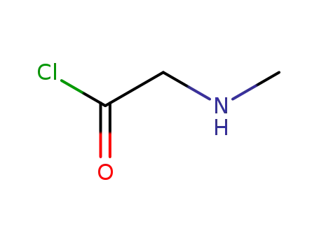 Molecular Structure of 238090-53-4 (Acetyl chloride, (methylamino)-)