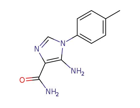 Molecular Structure of 93270-67-8 (1H-Imidazole-4-carboxamide, 5-amino-1-(4-methylphenyl)-)