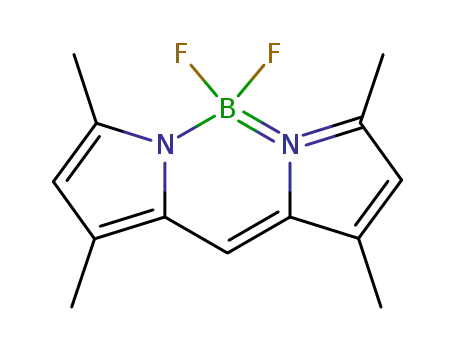 Molecular Structure of 21658-70-8 (4,4-DIFLUORO-1,3,5,7-TETRAMETHYL-4-BORA-3A,4A-DIAZA-S-INDACENE)
