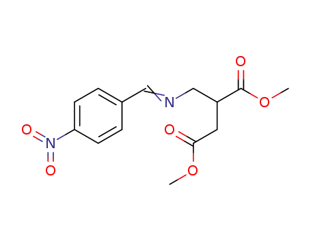 2-({[1-(4-Nitro-phenyl)-meth-(E)-ylidene]-amino}-methyl)-succinic acid dimethyl ester