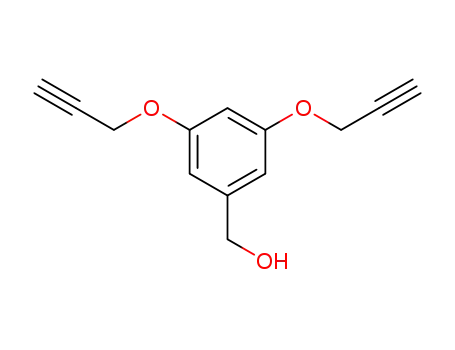 Molecular Structure of 176038-84-9 (Benzenemethanol, 3,5-bis(2-propynyloxy)-)