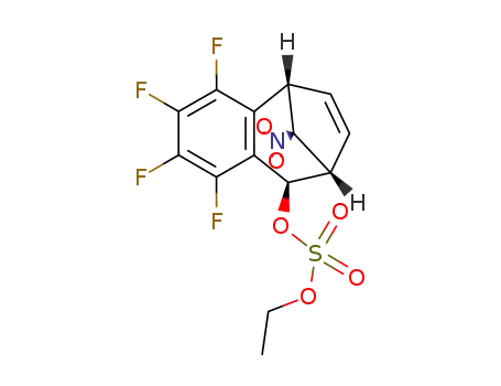Sulfuric acid ethyl ester (5S,8S,9R,10S)-1,2,3,4-tetrafluoro-10-nitro-8,9-dihydro-5H-5,8-methano-benzocyclohepten-9-yl ester