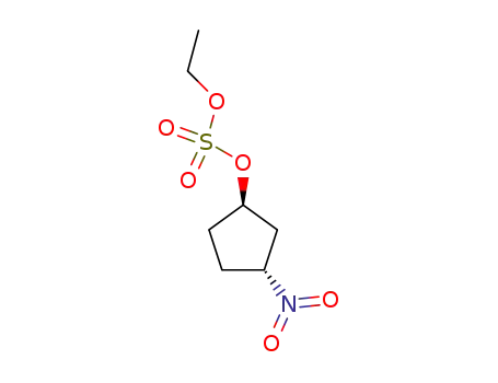 Sulfuric acid ethyl ester (1R,3R)-3-nitro-cyclopentyl ester