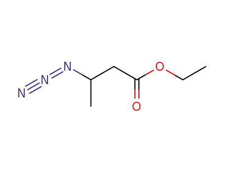 Molecular Structure of 189870-35-7 (Butanoic acid, 3-azido-, ethyl ester)