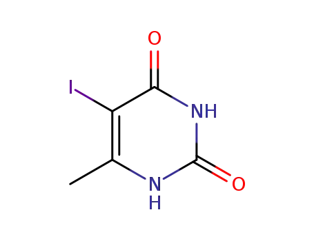 Molecular Structure of 1461-67-2 (5-IODO-6-METHYLURACIL)