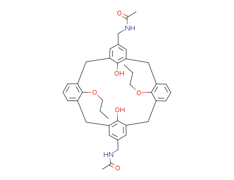 5,17-bis<(acetamido)methyl>-26,28-dihydroxy-25,27-di(1-propoxy)calix<4>arene