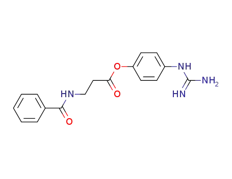 3-benzoylamino-propionic acid 4-guanidino-phenyl ester