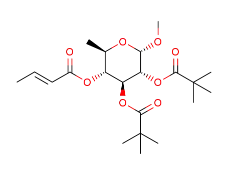 methyl 4-O-crotonyl-6-deoxy-2,3-di-O-pivaloyl-α-D-glucopyranoside