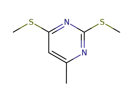 Molecular Structure of 6308-41-4 (4-methyl-2,6-bis(methylsulfanyl)pyrimidine)