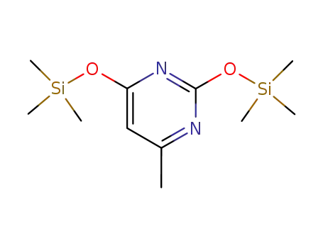 Molecular Structure of 31111-31-6 (Pyrimidine, 4-methyl-2,6-bis[(trimethylsilyl)oxy]-)