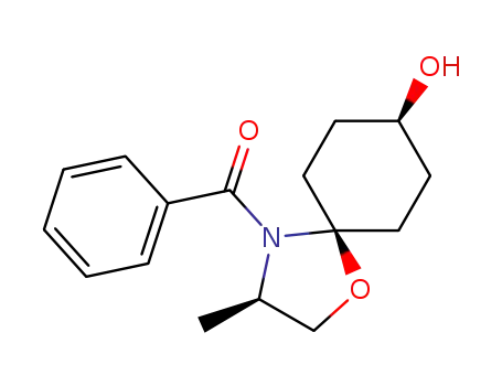 cis-(3R)-4-benzoyl-3-methyl-1-oxa-4-azaspiro[4.5]decane-8-ol