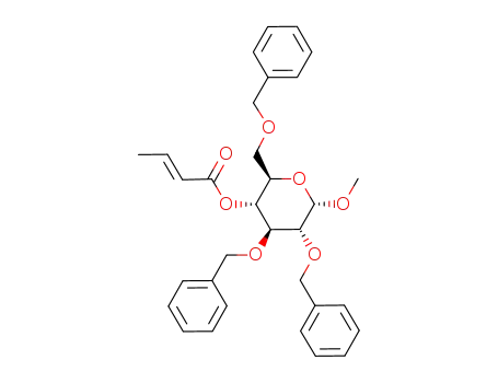 methyl 2,3,6-tri-O-benzyl-4-O-crotonyl-α-D-glucopyranoside
