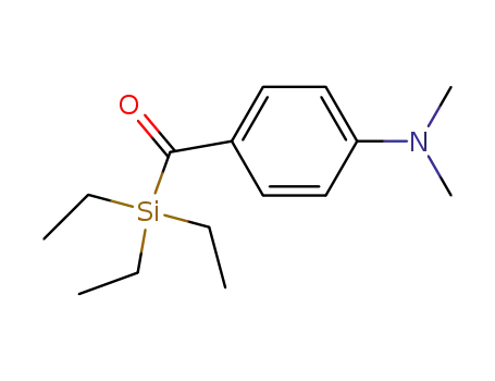 Molecular Structure of 461051-92-3 (Benzenamine, N,N-dimethyl-4-[(triethylsilyl)carbonyl]-)