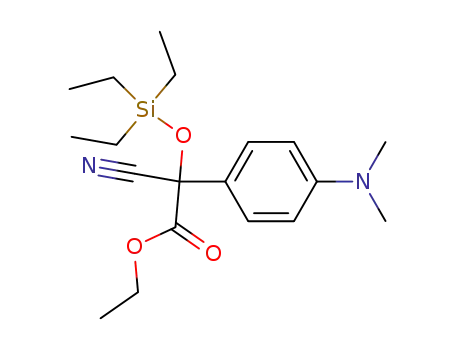 ethyl-2-cyano-2-(4-N,N-dimethylphenyl)-2-triethylsiloxy acetate