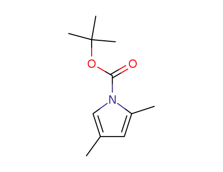Molecular Structure of 484698-44-4 (1H-Pyrrole-1-carboxylic acid, 2,4-dimethyl-, 1,1-dimethylethyl ester)