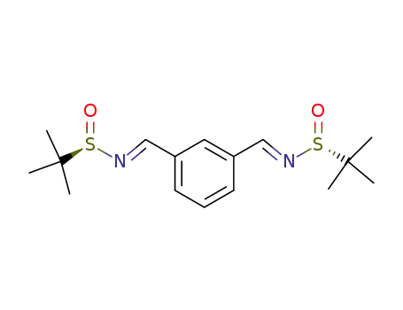 2-Methyl-propane-2-sulfinic acid 1-(3-{[(E)-(R)-2-methyl-propane-2-sulfinylimino]-methyl}-phenyl)-meth-(E)-ylideneamide