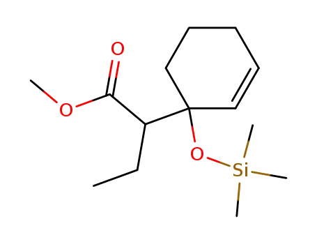 2-(1-trimethylsilanyloxy-cyclohex-2-enyl)-butyric acid methyl ester