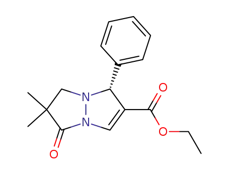 6,6-dimethyl-5-oxo-1-phenyl-6,7-dihydro-1H,5H-pyrazolo[1,2-a]pyrazole-2-carboxylic acid ethyl ester