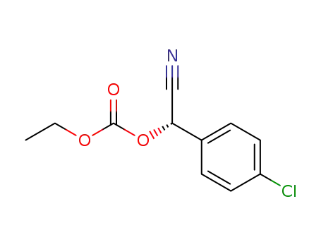 (2S)-O-ethoxycarbonyl-2-hydroxy-2-(4-chlorophenyl)-acetonitrile
