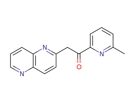Molecular Structure of 446297-56-9 (1-(6-methylpyridin-2-yl)-2-(1,5-naphthyridin-2-yl)ethanone)