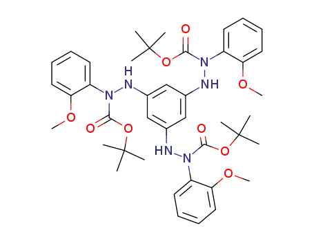 Molecular Structure of 681815-56-5 (Hydrazinecarboxylic acid,
2,2',2''-(1,3,5-benzenetriyl)tris[1-(2-methoxyphenyl)-,
tris(1,1-dimethylethyl) ester)
