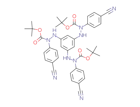 N'-{3,5-bis-[N'-tert-butoxycarbonyl-N'-(4-cyano-phenyl)-hydrazino]-phenyl}-N-(4-cyano-phenyl)-hydrazinecarboxylic acid tert-butyl ester