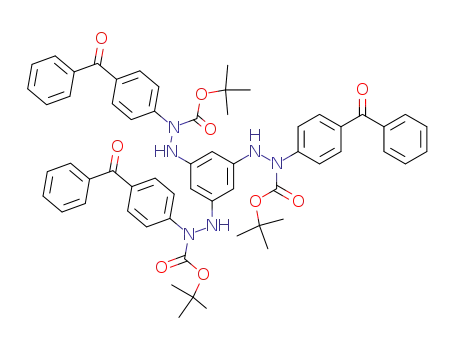 N-(4-benzoyl-phenyl)-N'-{3,5-bis-[N'-(4-benzoyl-phenyl)-N'-tert-butoxycarbonyl-hydrazino]-phenyl}-hydrazinecarboxylic acid tert-butyl ester