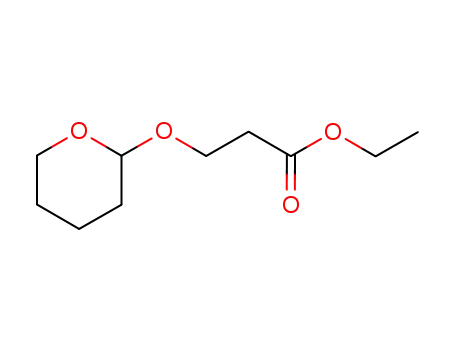 Molecular Structure of 847972-71-8 (Propanoic acid, 3-[(tetrahydro-2H-pyran-2-yl)oxy]-, ethyl ester)